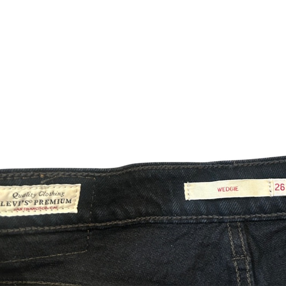 Levi’s High Waist Wedgie Straight Jeans | Washed Black | Size 26 - Picture 4 of 8